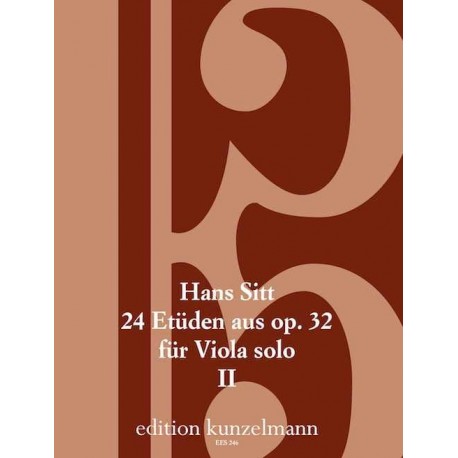 Hans Sitt 24 Etüden aus op. 32 - Heft 2 - Viola