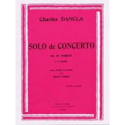 DANCLA Solo de concerto en Ré Majeur violon et piano