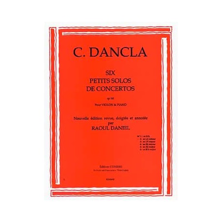 DANCLA Petit solo de concerto op. 141 n° 2 en la mineur