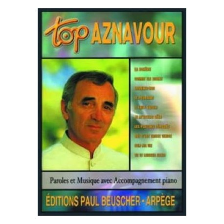 Top Aznavour~ Songbook dArtiste (Paroles Seulement, Tous Les Instruments)