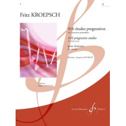 Fritz Kroepsch 416 Etudes Progressives Volume 1