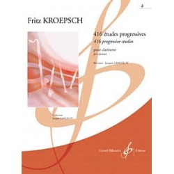 Fritz Kroepsch 416 Etudes Progressives Volume 2