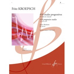 Fritz Kroepsch 416 Etudes Progressives Volume 4