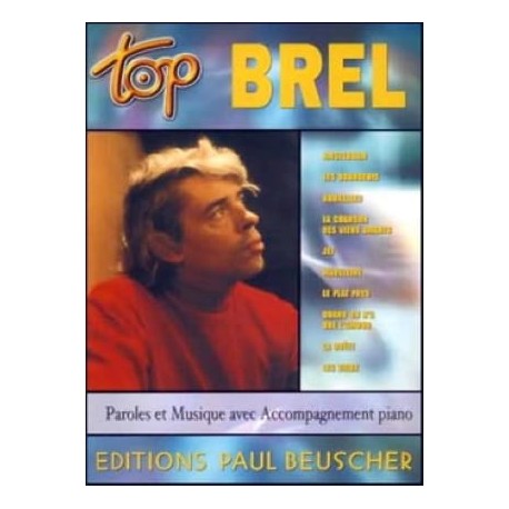 Top Brel~ Songbook dArtiste (Paroles Seulement, Tous Les Instruments)