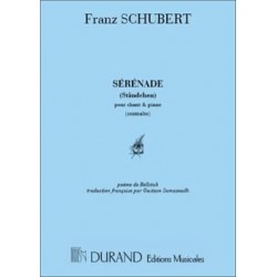 SCHUBERT Sérénade. Voix Grave