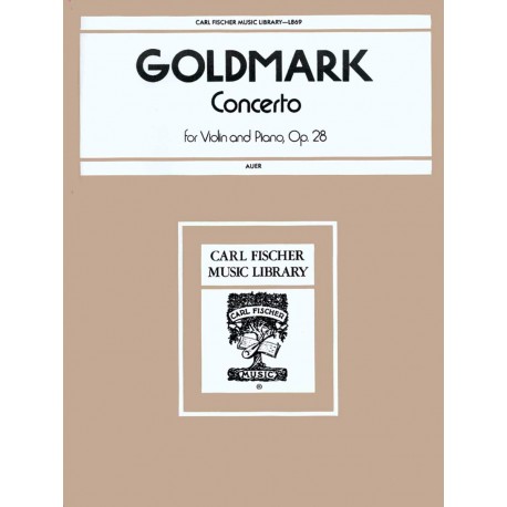 GOLDMARK CONCERTO VIOLON ET PIANO OP28