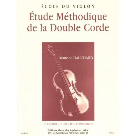 HAUCHARD MAURICE ETUDE METHODIQUE DOUBLE CORDE 2