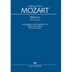 MOZART Grande Messe En Ut Mineur K 427 Messe - Choeur piano Carus