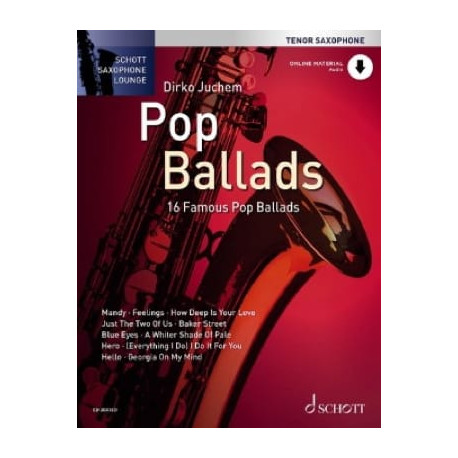 SAXOPHONE LOUNGE POP BALLADS Ténor CD