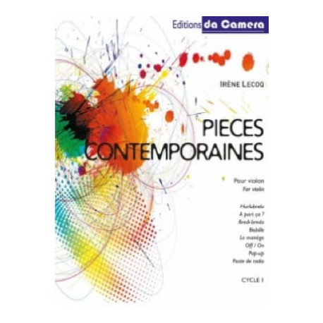 Irène Lecoq Pièces Contemporaines pour Violon