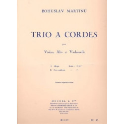 MARTINU Trio à cordes - Conducteur + parties