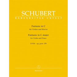 SCHUBERT Fantasie en Do Majeur, D 934 op. posth. 159