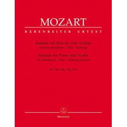 MOZART Sonates de Mannheim, Paris et Salzbourg
