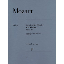 MOZART Sonates pour violon, volume 3