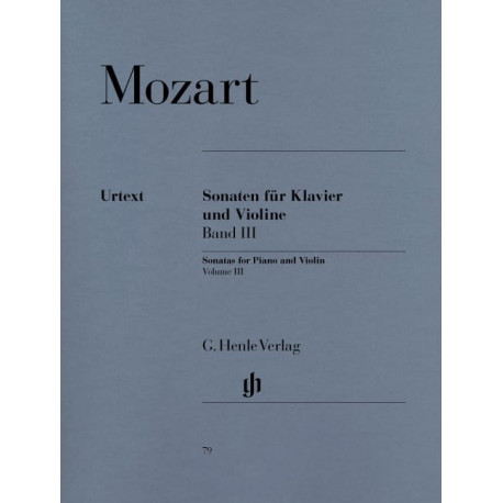 MOZART Sonates pour violon, volume 3