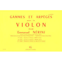 NERINI Emmanuel Gammes et arpèges Vol.3 (tierces, sixtes, en octaves)