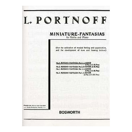 Leo Portnoff Fantaisie Russe N° 1 en La Mineur