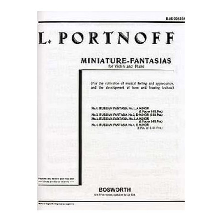 Leo Portnoff Fantaisie Russe N° 3 en La Mineur