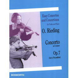Oskar Rieding Concerto op. 7 in E minor violon et piano