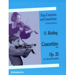 Oskar Rieding Concertino Opus 25 en Ré violon et piano