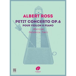 Albert Ross Petit concerto, op. 6 - Violon et piano