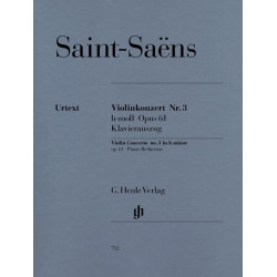 SAINT-SAËNS Concerto Violon N° 3 Op. 61 violon et piano