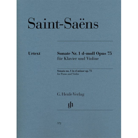 SAINT-SAËNS Sonate pour violon n° 1 en ré mineur op. 75