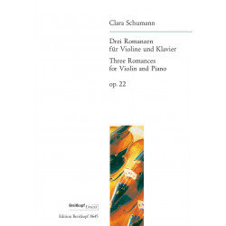 Clara Schumann 3 Romances op. 22