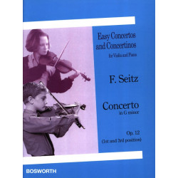 Friedrich Seitz Concerto en Sol Mineur Opus 12