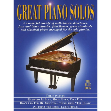 GREAT PIANO SOLOS BLEU