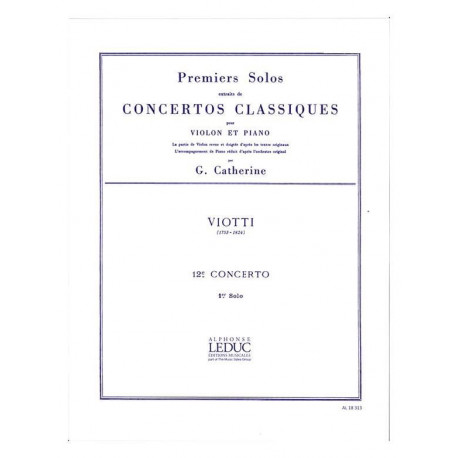 Viotti Giovanni Battista / Catherine Georges 1er solo du Concerto n° 12