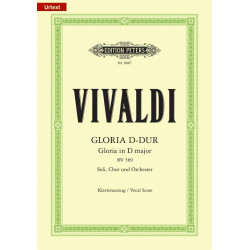 EDITION PETERS VIVALDI ANTONIO - GLORIA IN D