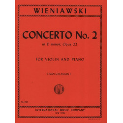 WIENAWSKI Concerto n° 2 ré mineur op. 22 - Violon