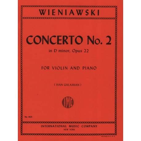 WIENAWSKI Concerto n° 2 ré mineur op. 22 - Violon