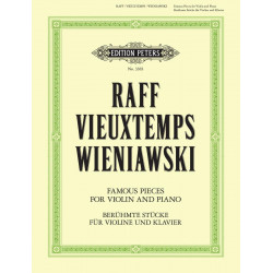 Raff J. / Vieuxtemps H. / Wieniawski H. Famous pieces for violin and piano