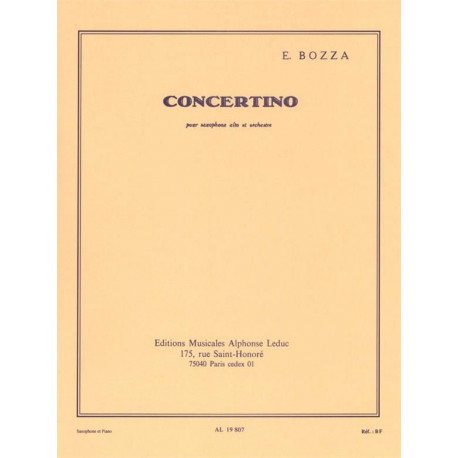 Eugène Bozza Concertino