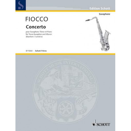 J.H. Fiocco Concerto Pour Cello