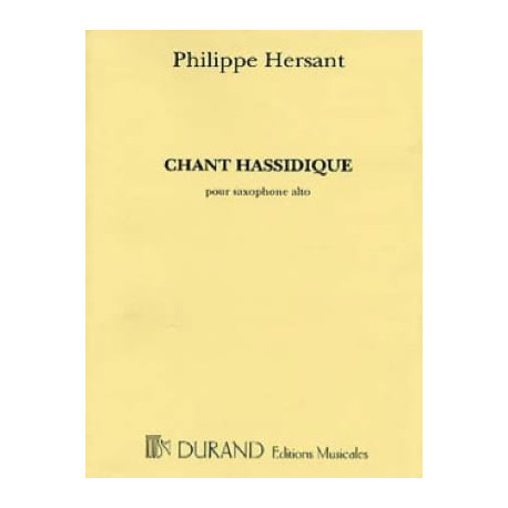 Philippe Hersant Chant Hassidique