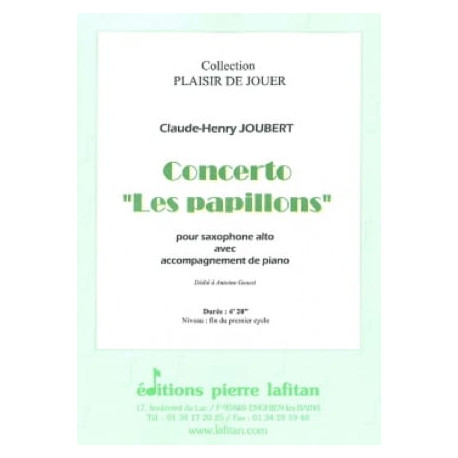 Claude-Henry Joubert Concerto les papillons