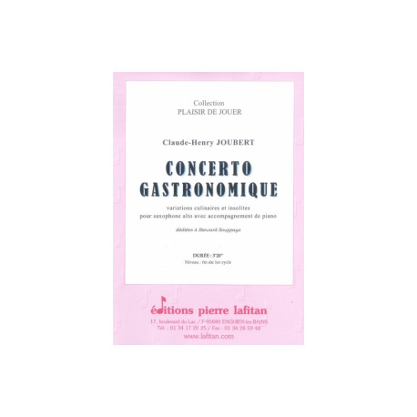 Claude-Henry Joubert Concerto gastronomique