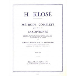 Hyacinthe Eléonore Klosé Méthode de Saxophone Volume 1
