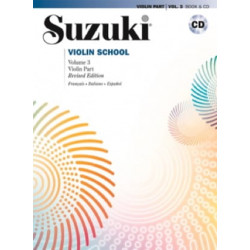 SUZUKI Violin School Volume 3 en Français avec CD