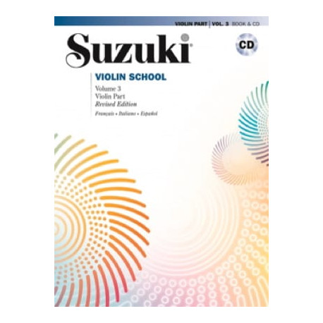 SUZUKI Violin School Volume 3 en Français avec CD
