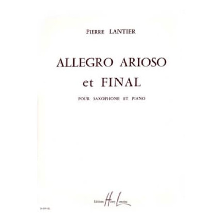 Pierre Lantier Allegro, Arioso Et Final