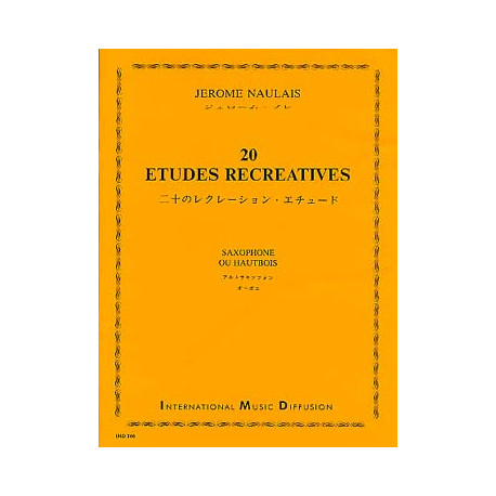 Naulais jerome 20 Études récréatives