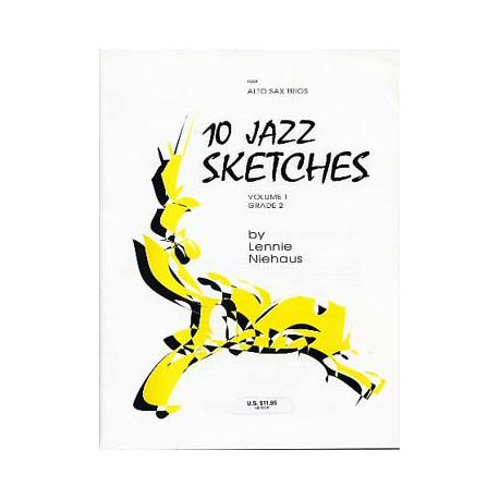 NIEHAUS Lennie 10 Jazz Sketches pour 3 saxophones alto - Vol. 1