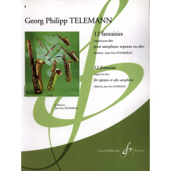 TELEMANN 12 Fantaisies pour Saxophone