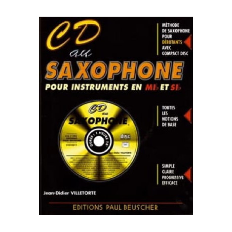 Didier Villetorte CD au saxophone Mib et Sib