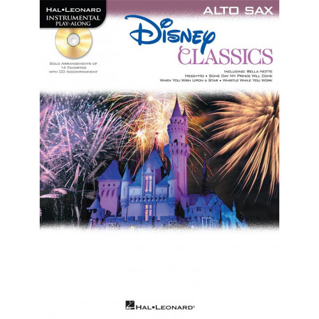 DISNEY CLASSICS : 14 arrangements faciles avec CD play-along Partitions Saxophone solo