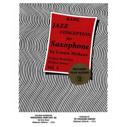 Lennie Niehaus Basic Jazz Conception For Saxophone - Volume 1 AVEC CD.
